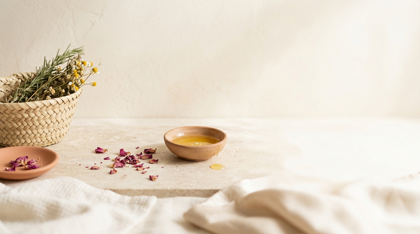 Moroccan Cosmetic Ingredients Background