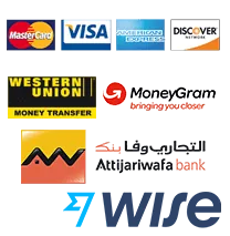 Payment methods accepted by Morocco Cosmetic